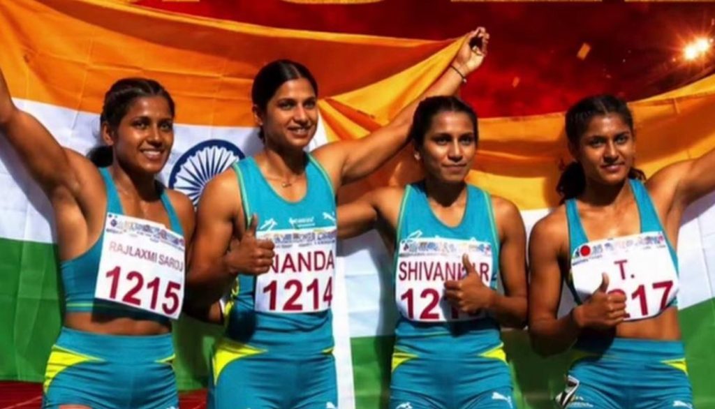 India Women's 4x100m Relay Team Delivers Stunning Gold Victory